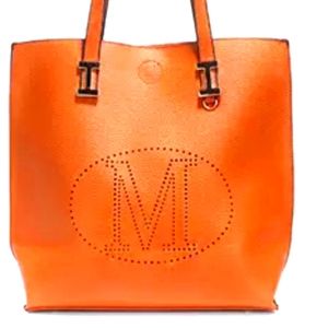 MKF Collection Mackenzie Tote, Envelope Clutch, Cognac Color